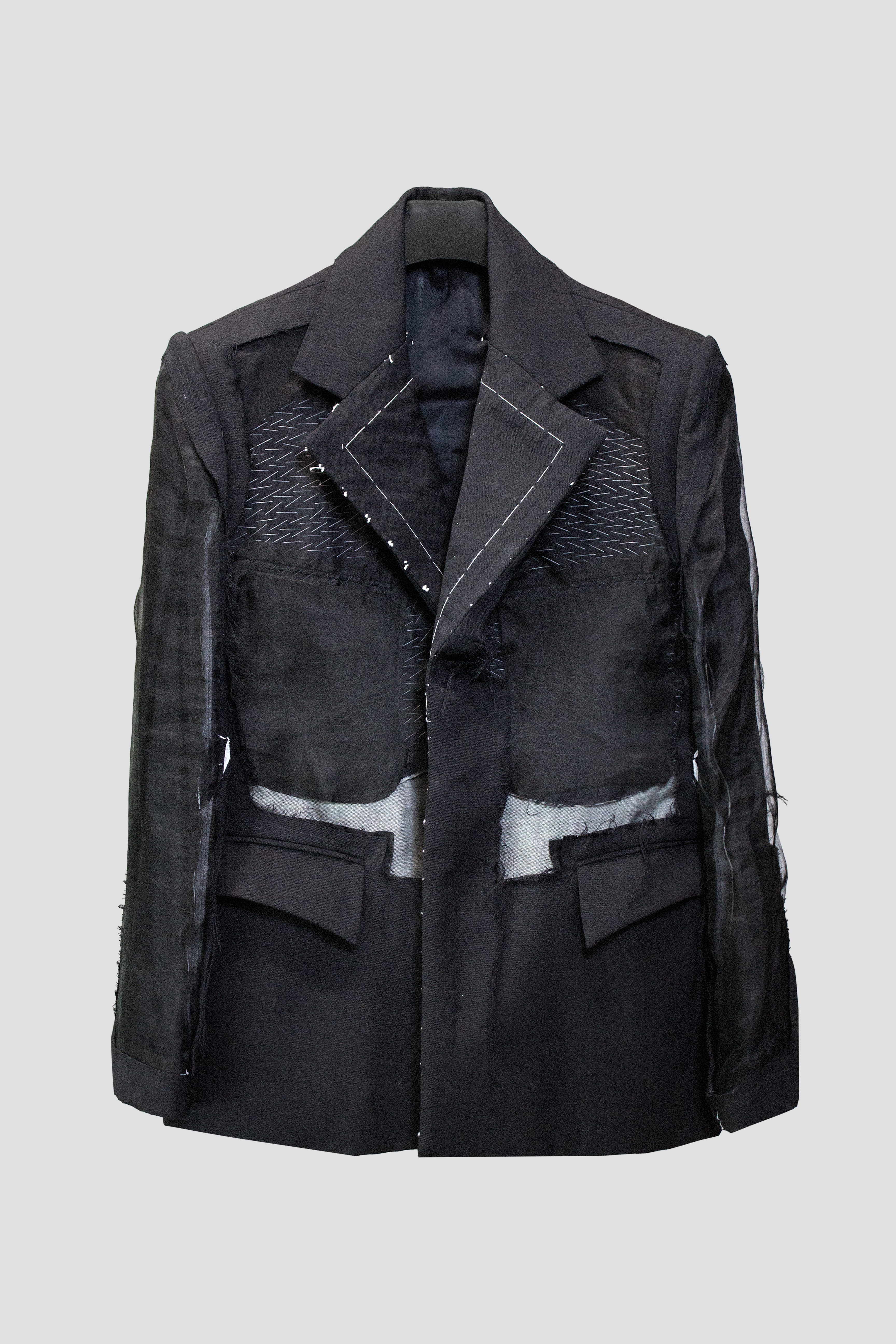 Deconstructed Tailored Silk Suit