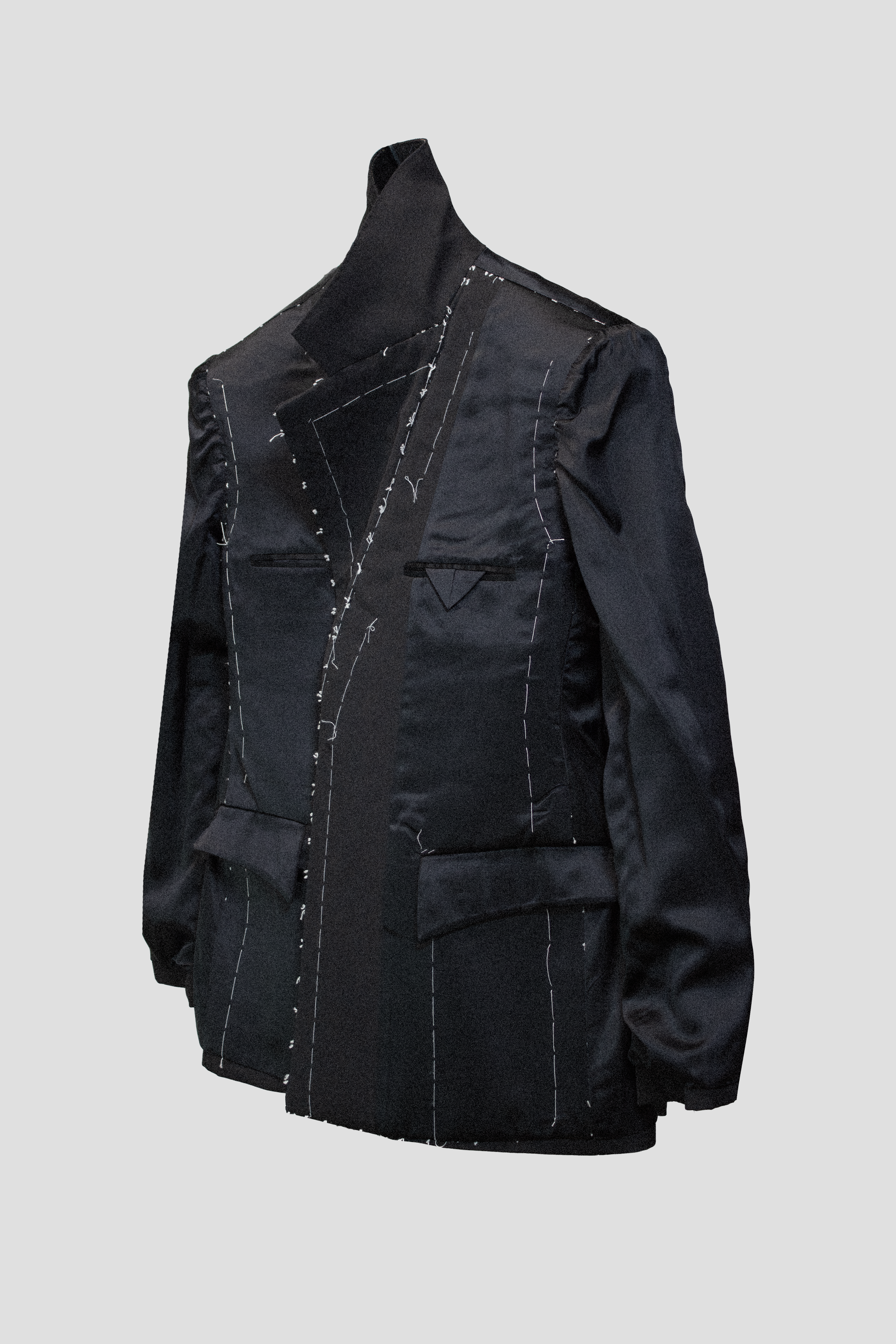 Deconstructed Tailored Silk Suit