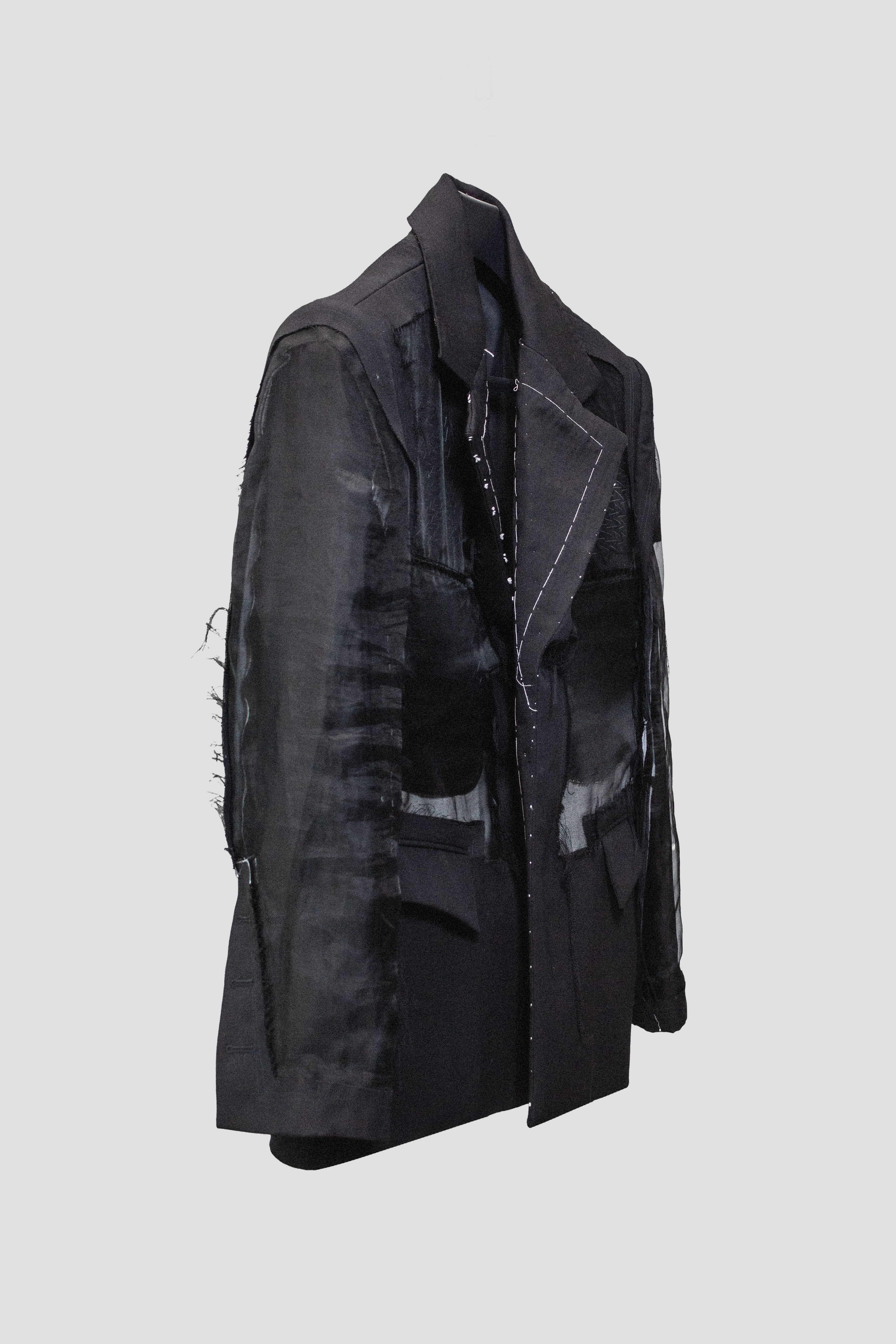 Deconstructed Tailored Silk Suit